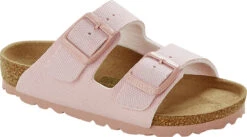 Birkenstock Children's Arizona Vegan 8 Birkenstock Children's Arizona Vegan -Englin's fine Footwear birkenstock childrens arizona vegan soft pink textile 1022313 14189.1686255378