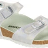 Birkenstock Children's Rio Vegan -Englin's fine Footwear birkenstock childrens rio vegan iridescent matcha microfiber 1024720 31455.1686243947