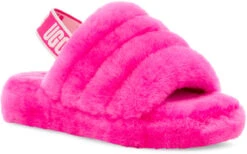 UGG Kids Fluff Yeah Slide 26 UGG Kids Fluff Yeah Slide -Englin's fine Footwear ugg kids fluff yeah slide rock rose 1098494k rcr 17695.1647038454