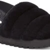 UGG Women's Super Fluff Slipper 2 UGG Women's Super Fluff Slipper -Englin's fine Footwear ugg womens super fluff slipper black 1121751 blk 71778.1636582905